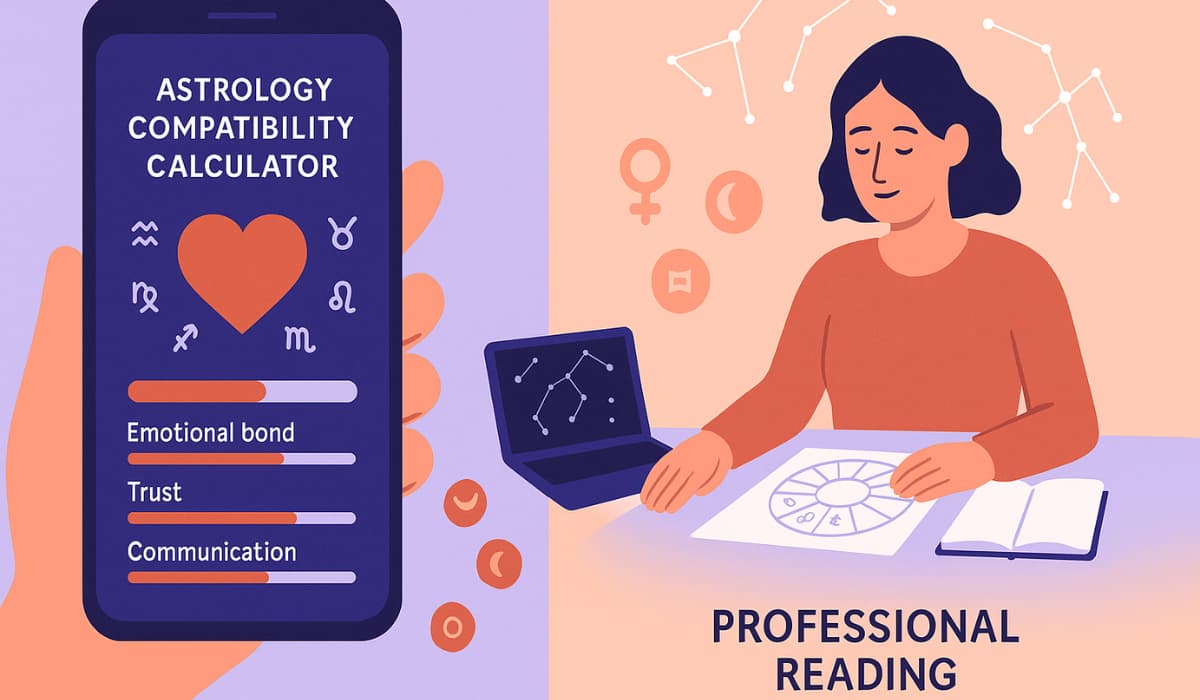 Astrology Compatibility Calculator vs Professional Readings: What’s the