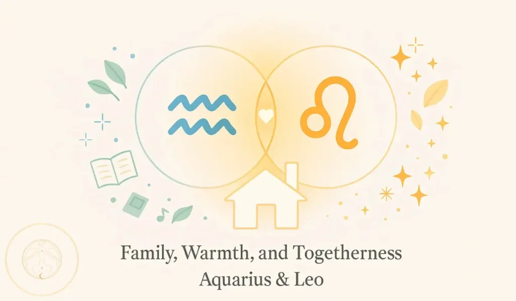 Family and Home Life: Aquarius and Leo Compatibility
