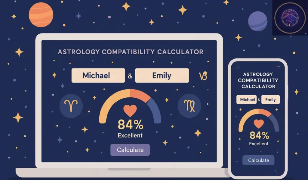 Press Calculate and View the Love Score