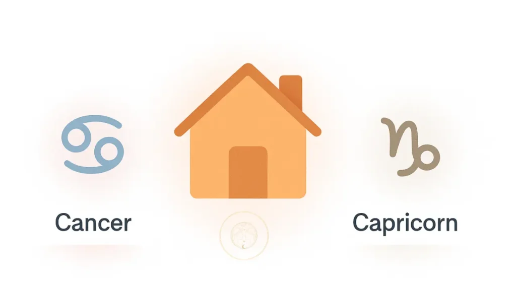 Cancer and Capricorn: Family and Home Life