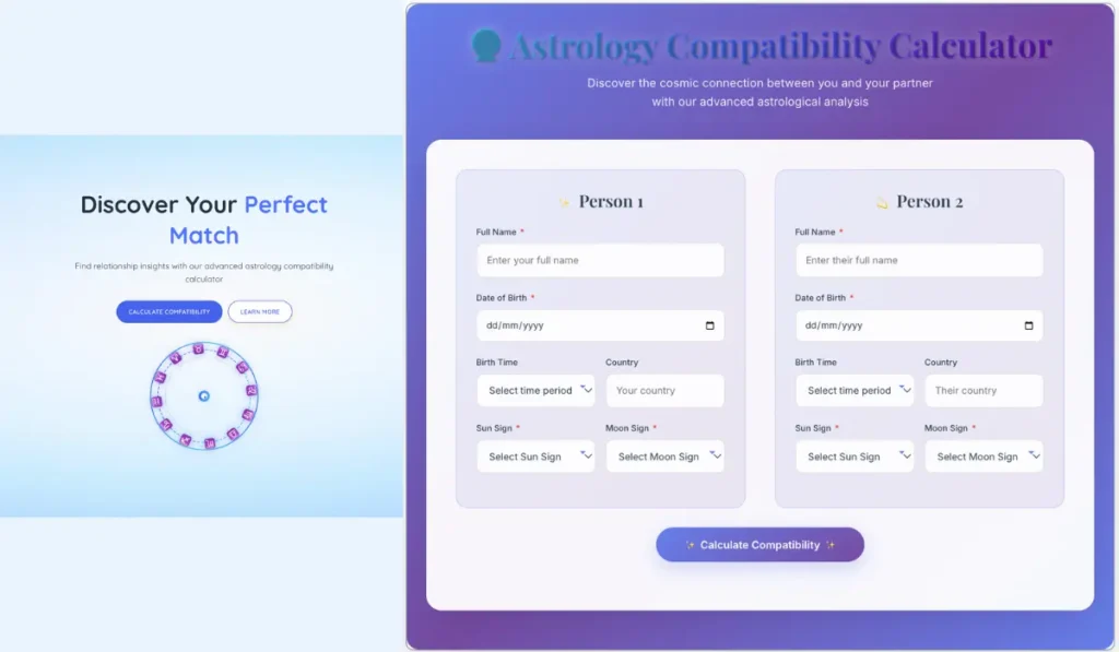 How to Use an Astrology Compatibility Calculator: Step-by-Step Guide