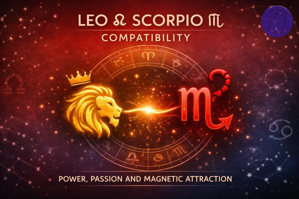 Leo and Scorpio astrology compatibility showing loyalty, intensity, and long term bond