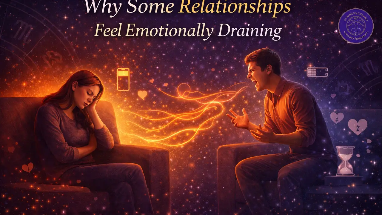 Emotionally draining relationships shaped by imbalance, exhaustion, tension, and unmet emotional recovery needs.