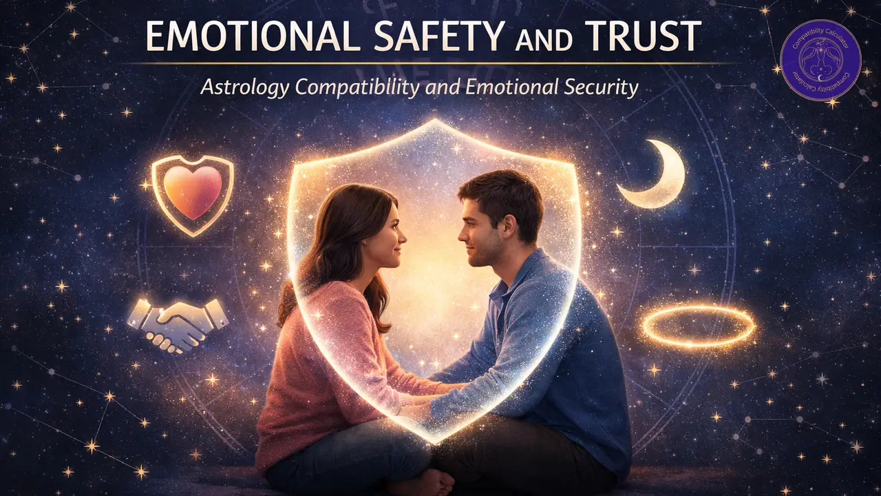 Emotional safety and cosmic connection through trust, vulnerability, comfort, and steady relational care.