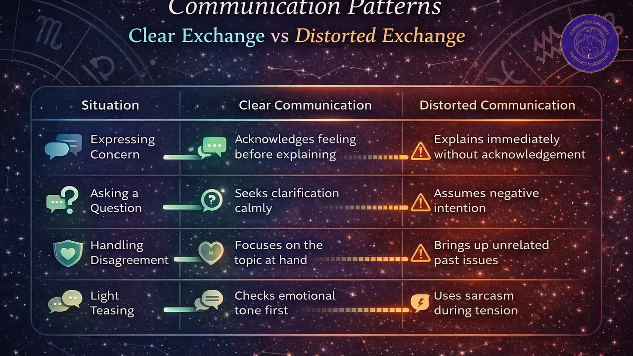 Mercury compatibility through fast versus reflective communication patterns, conflict responses, and conversational repair.