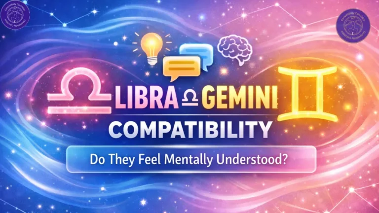 Libra and Gemini compatibility shaped by conversation, charm, curiosity, and emotional lightness in relationships.