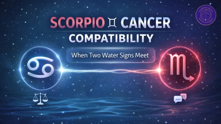 Scorpio and Cancer compatibility shaped by emotional depth, loyalty, protectiveness, and powerful water sign intuition.