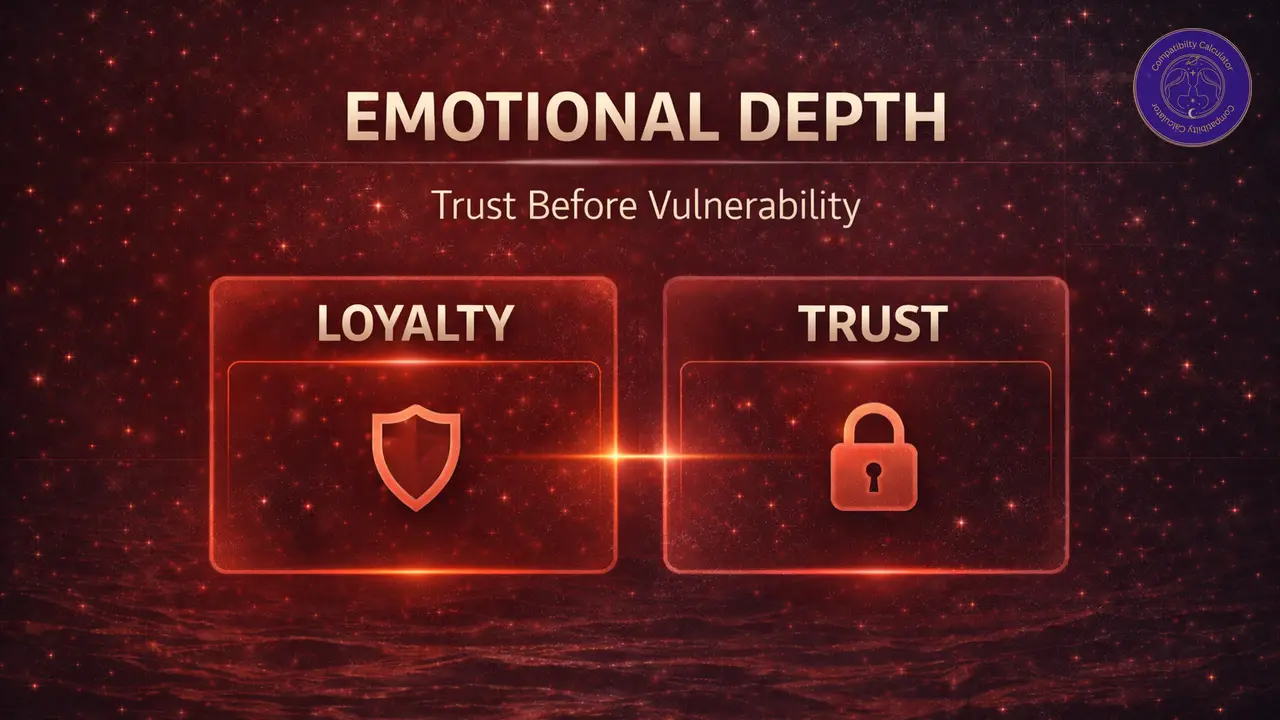 Scorpio emotional depth in relationships shaped by intensity, privacy, trust, and guarded vulnerability.